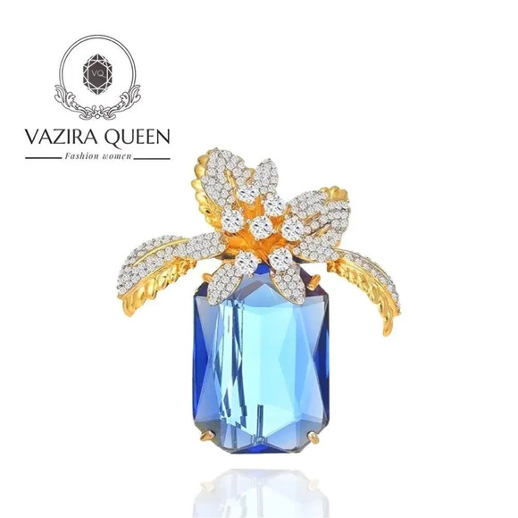 VQ Flower  Brooch - Picture 1 of 8
